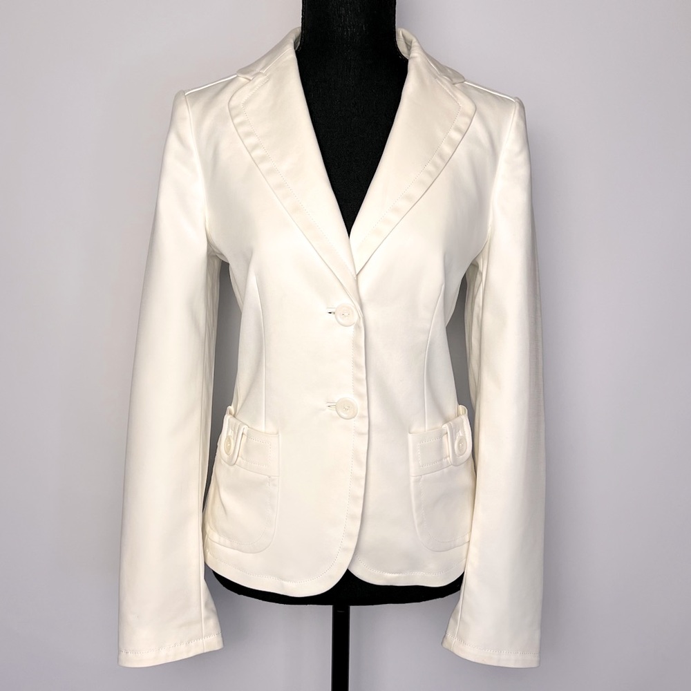 Women’s Ivory Blazer Jacket Banana Republic Size 6